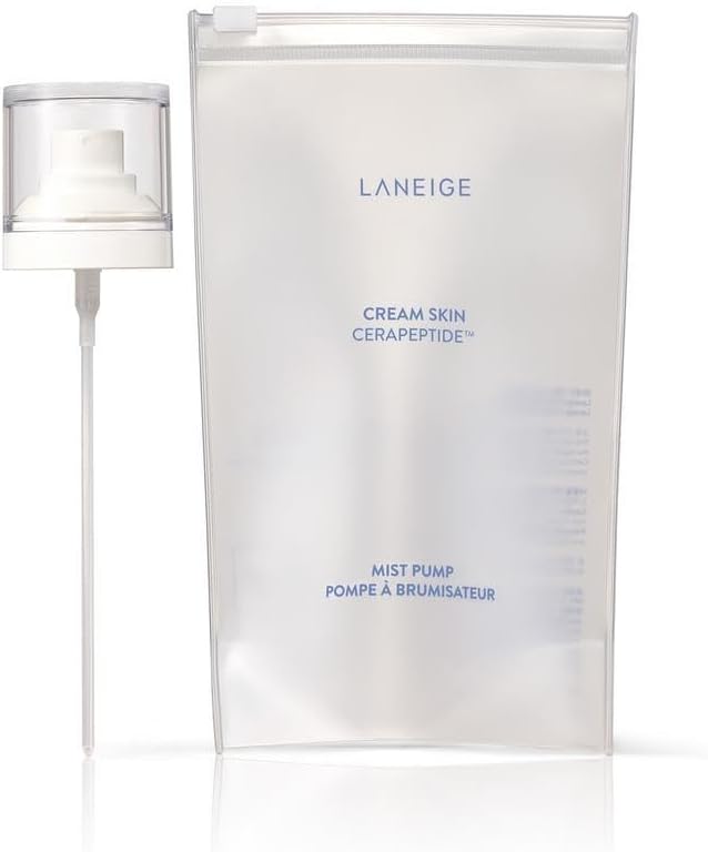 LANEIGE Cream Skin Toner & Moisturizer: Lightweight Refillable Korean Milky Toner with Ceramide & Peptide for Hydration, Firming, & Barrier Support