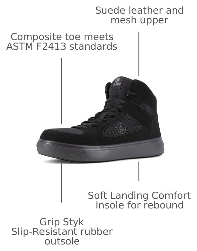 Image of Volcom Evolve Men's Safety Toe Skate Shoe - Comp Toe - EH - SR