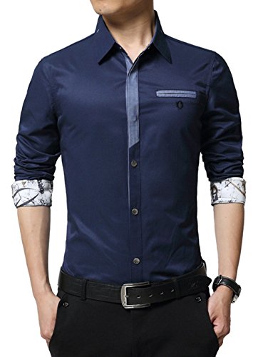 dark blue casual shirt