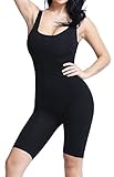 Alaroo Women Well-Cut Black One Piece Workout Cotton Jumpsuit Bodysuit M,Light-black,Medium