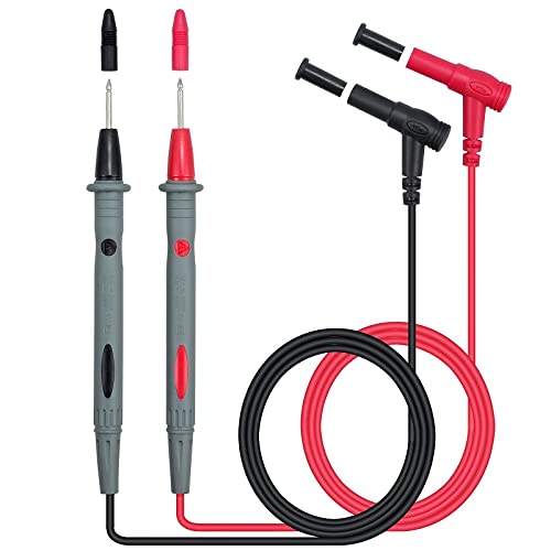 Volt 20 Amp Universal Multimeter Lead Probes Plug Test Cable Wire Pen Thin Tip Needle for Multi Meter, Clamp Meter-image-21