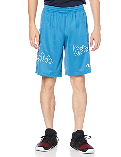 ハーフパンツ ショーツ 速乾 ドライ グラフィックプリント 練習着 バスケットボール プラクティス パンツ C3-MB520 メンズ ウィンザーブルー L