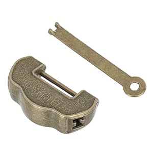 Angoily Vintage Brass Padlock 1pc 3063