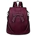 Uromee Backpack Purse for Women Vegan Leather Ladies Fashion Travel Shoulder Bag Convertible