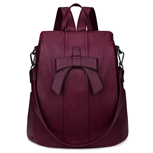Image of Uromee Backpack Purse for Women Vegan Leather Ladies Fashion Travel Shoulder Bag Convertible