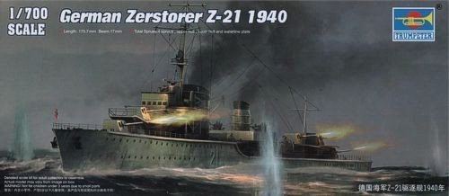 Trumpeter 05792 Zerstorer Z-21 piezas fotograbadas