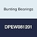 Bunting Bearings DPEW081201 Dri Plane (C) Thrust Washer, Powdered Metal, 1/2" Bore x 3/4" OD x 1/16" Length (Pack of 3)