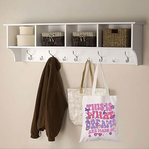 WCGXKO Cartoon Movie Gift This Is What Dreams Are Made Of Canvas Tote Bag4