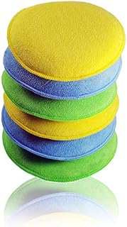 Glart H46PP Microfibre Dishwashing Sponges 6-Piece Set, 130 x 25 mm, Applicator Sponge Pads for Cleaning Products, Windows