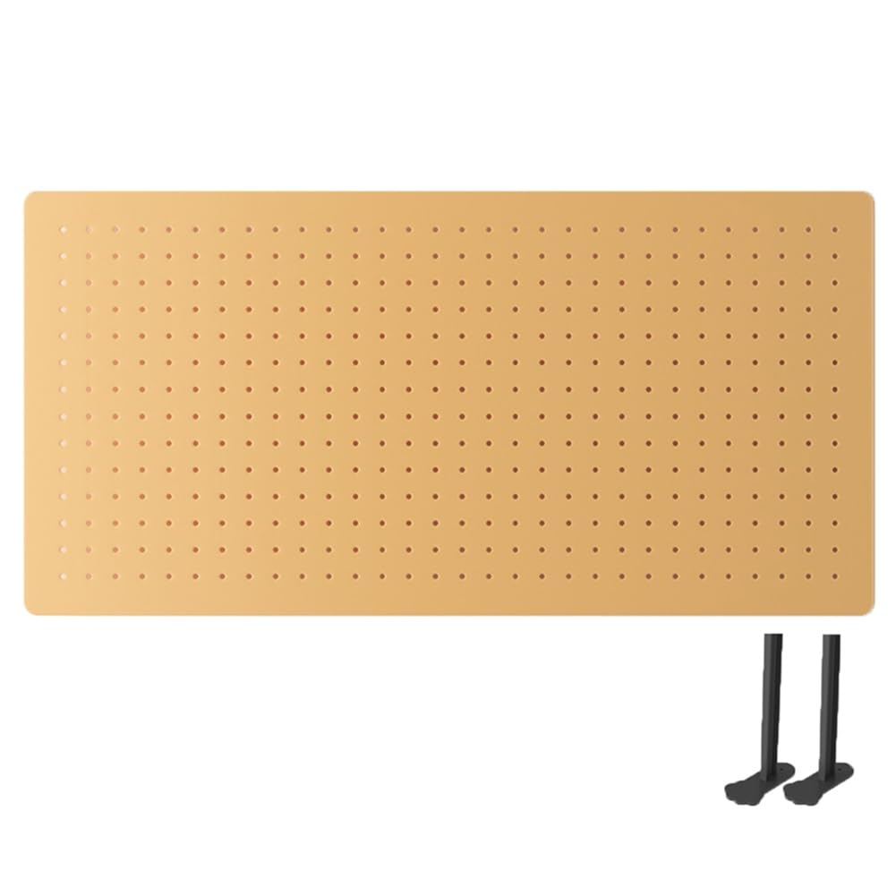 Przechowywanie narzędzi garażowych, zestaw organizera z pionową przegrodą, montowana na ścianie, tablica do przechowywania narzędzi, żółty, 80 x 40 cm