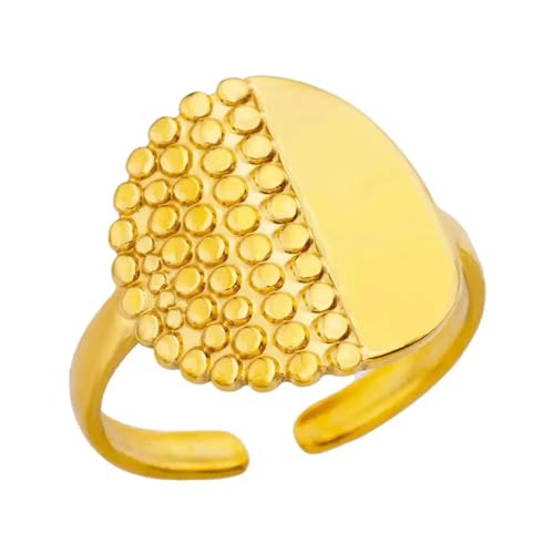 Bijoux de mariage bague ajustable dorée pour fête