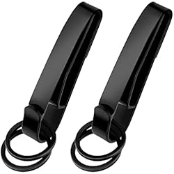 Material Seguridad Policial TOYMIS 2 Piezas de Llavero Clip Cinturon Policial, Llavero Táctico de Acero Inoxidable Stealth Belt Loop Llavero Clip para Guardias de Prisión de Policía Agencias de Bomberos de Aplicación de la Ley