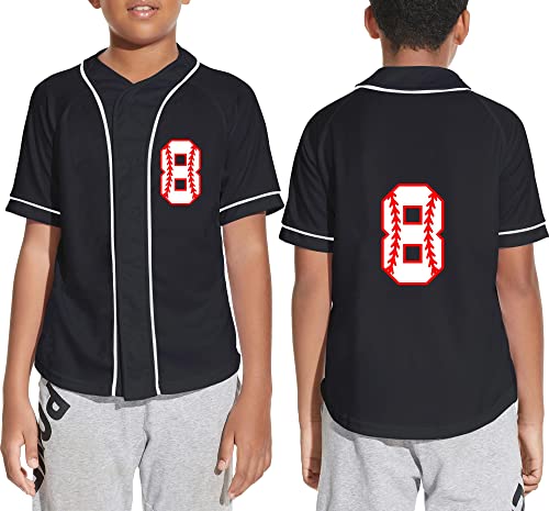 Yuji Itadori Boys 8th Birthday Baseball Shirts with Socks 8 Year Old Baseball Jersey Kids Birthday Clothes2
