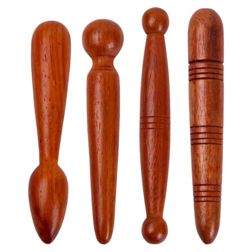 Wisebom-4-Stuecke-Fuss-Holz-Massagestab-Trigger-Holz-Massage-Werkzeug-Massage-Holz-Triggerpunkt-Drueckerset-Massagehoelzer-Massage-Werkzeugsets-fuer-Profis-fuer-Beinen-Schultern-Ruecken-Akupunktur-Mas