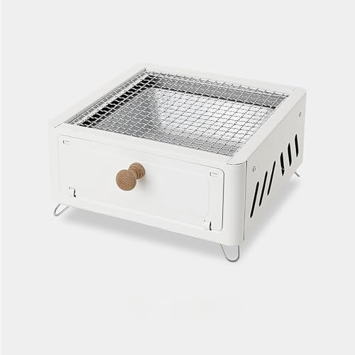 Parrilla de barbacoa portátil de carbón blanco, para camping, barbacoa, ligera, para fiestas en casa, al aire última intervensión