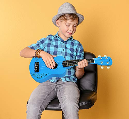 Click N’ Play Ukulélé soprano en bois pour enfants, instrument de musique éducatif, instrument à cordes de musique… - Les Beatles, Paul McCartney, John Lennon, RIngo Starr, George Harrison Click N' Play Ukulélé soprano en bois pour enfants, instrument de musique éducatif, instrument à cordes de musique… – Image 5