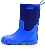 Obermaterial: Gummi Aigle Unisex-Kinder Woody Cross Gummistiefel, Blau (ROI/Marine 001), 21 EU