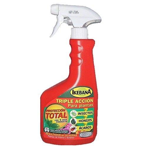 Spray Insecticida Triple acción 750ml contra Insectos,Hongos y ácaros 