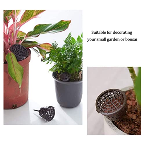 Aeiofu Bonsai Fertilizer Basket Reusable Plastic Garden Tool Cover Box Basket Pots For Flower Plant Succulents 100Pcs #TOP1