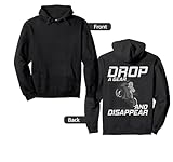 Funny Motorcycle Gift - Drop A Gear And Disappear Road Bike Pullover Hoodie