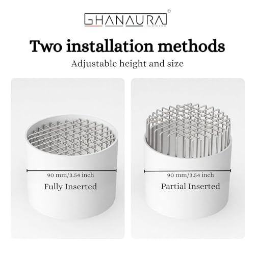 Image of Rust-Resistant Stainless Steel Wire Grid Drain Outlet Stopper | Anti-Rat Pipe Guard | Flexible Universal Drain Protector, Prevents Rodent and Birds Entry & Clogs (75 mm)