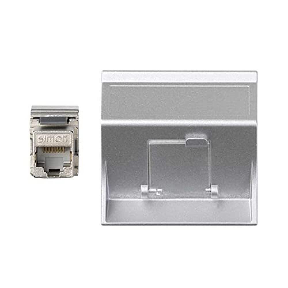 Simon 50001081-033 placa de pared aluminio y cubierta de interruptor gris