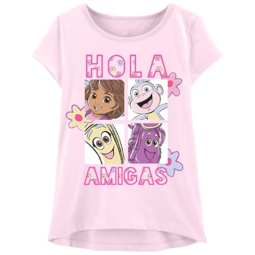 Dora The Explorer T-Shirt Sets - Boots & Friends Kids Birthday Party Graphic Outfit Tee Toddlers Birthday to Girls Clothes3