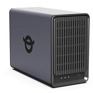 Yxk Zero1 NAS de escritorio de 2 bahías, CPU de cuatro núcleos, almacenamiento NAS doméstico fácil de usar, gestión segura de archivos y acceso remoto, álbum AI, puerto de 2.5GbE, HDMI para oficina en