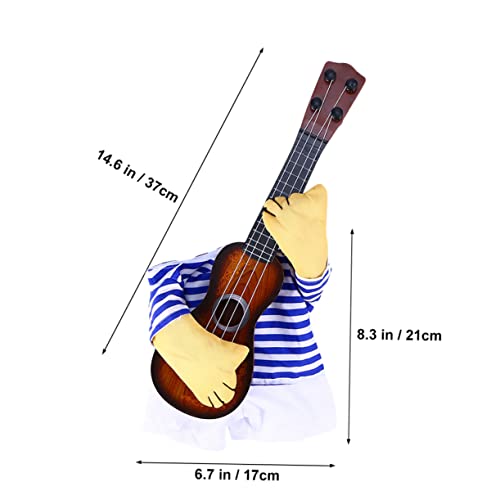 Disfraz divertido de guitarra para perros XL miniatura 2