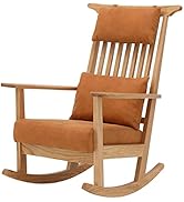Amazon｜tac INTERIOR ロッキングチェア 木製 天然木 レッドオーク
