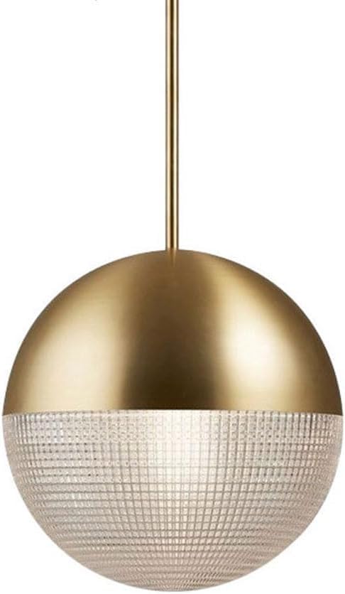 Lustre encastré anti-éblouissement en verre avec abat-jour circulaire E27