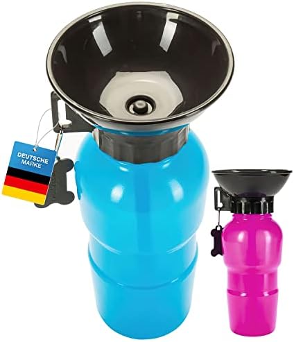 Toozey Hunde Wasserflasche, 350ml Tragbare Haustier Trinkflasche Mit