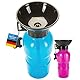 Hunde Trinkflasche mit integriertem Trinknapf Reise Wasserflasche Auto Hundeflasche mit Wasser-Napf 600ml; Blau
