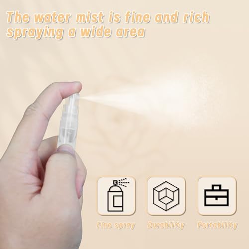 Mini Spray Bottle, 30 Pcs 10ml Empty Plastic Refillable Atomizer for Travel Essential Oils and Perfume Supplies3