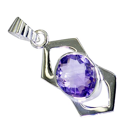 Collier améthyste véritable et argent massif avec pendentif violet fait main pour femme