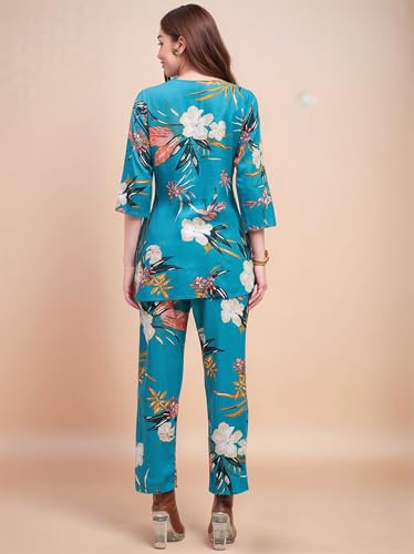 Image of RICHIK Women's Co-ord Set|Kurta Set for Women|Printed Kurta with Pant|Co-ord Set