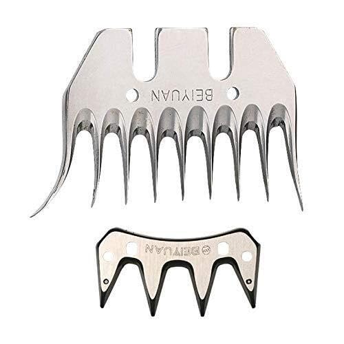 350W Electric Sheep Shears, 6-Speed Professional Grooming Clippers for Sheep, Goats, Alpacas, and Cattle - Animal Haircut Trimmer with Adjustable Blade Pressure(9 Curved Tooth Blade)