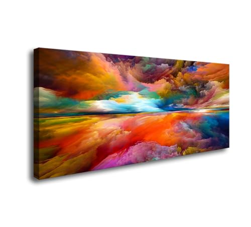 Colorful Clouds Abstract Canvas Art