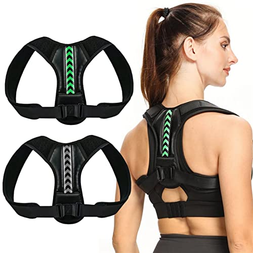 Corrector de espalda para mejorar la postura corporal soporte de clavícula ajustable gris 2XL 3
