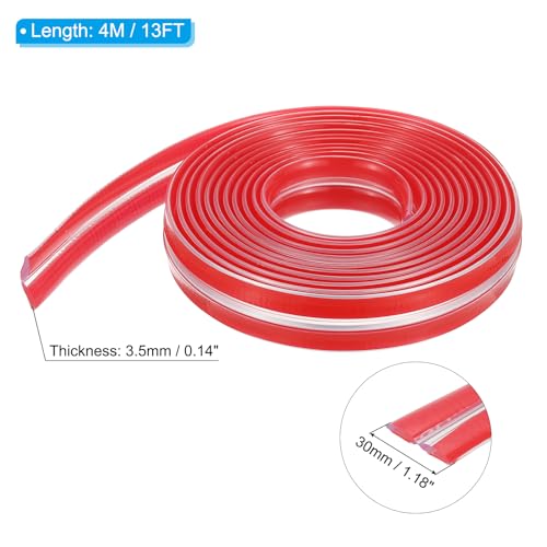 Image of PATIKIL Edge Protector Strip, 1.18IN x 13FT Children Proofing Silicone Soft Clear Corner Protectors Pre-Taped Strong Adhesive for Cabinets Tables Drawers