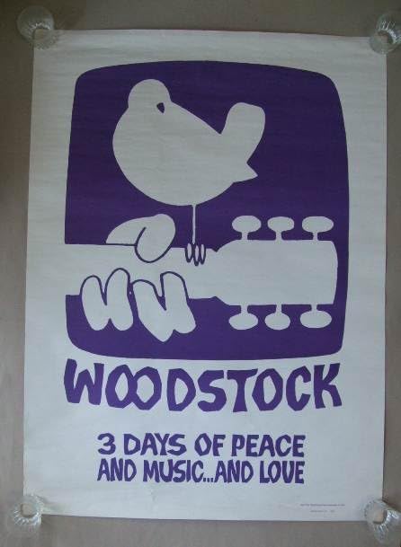 Amazon.co.jp: 1969年 VINTAGE ORIGINAL/OFFICIAL WOODSTOCK POSTER