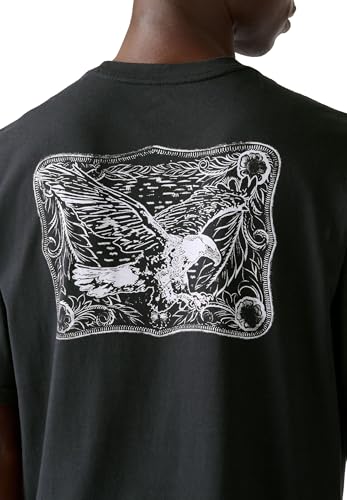 Ss Relaxed Fit Tee Eagle Buckle Jet Blac – Ansicht 3