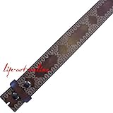 Echleder geprägt Ledergürtel Gürtel Wechselgürtel Gr. M (91 cm) braun geprägt Geschenk Western Indianer Biker