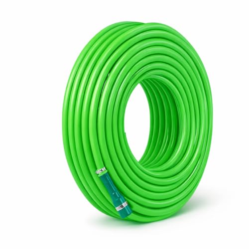 Image of PulGos 𝟏𝟓 𝐌𝐞𝐭𝐞𝐫 Pack of 1 Heavy Duty PVC Garden Hose Pipe with Tap Adapter & 3 Clamps | Flexible, Latex core, Leak-Resistant Water Pipe for Gardening, Car Washing, Lawn Care & Outdoor Use