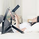 Hifoxcc Foldable Laying Down Desk - Adjustable Height, Laptop Stand for Couch | Lying Down Laptop Stand for Bed, Sofa (Large,Black)