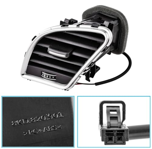 Salida de aire coche con rejilla de ventilación ajustable para Audi A4 B8 2