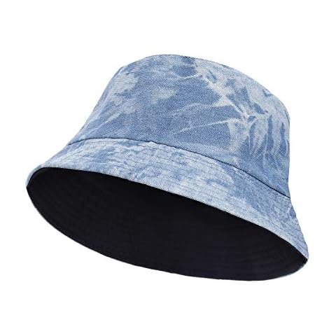 RZKJ-SHOP Sombrero del Pescador Algodón Plegable Bucket Hat Redondo Sombreros de Pesca Mujeres Hombres Actividades Al Aire Libre Visera Cover