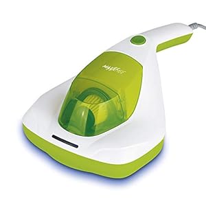 MAXXMEE Mijt handstofzuiger | anti-mijt stofzuiger met UV-C licht, vernietigt 99,9% van alle mijten | incl. HEPA-filter en 250ml stofreservoir [matraszuiger/limoengreen]