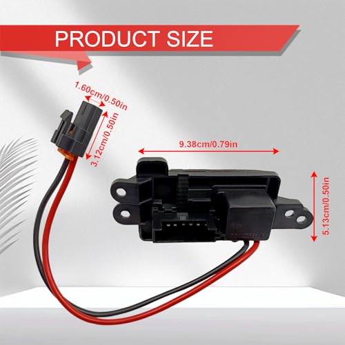 Image of Blower Motor HVAC Fan Resistor Blower Resistor Heater Control Module Kit Manual AC Motor Resistor Replaces OE# 89019088 1581086 for Chevy Avalanche Silverado 1500 2500 Suburban Tahoe