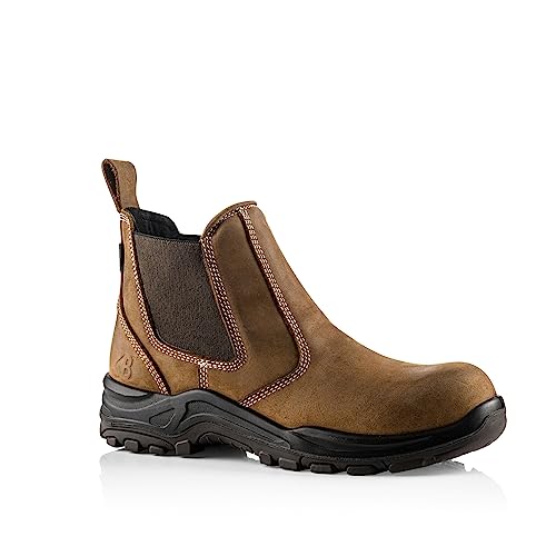 Image of Buckler DEALERZ Lightweight Waterproof Safety Dealer Boot - Dark Brown - Metal Free (uk_footwear_size_system, adult, men, numeric, wide, numeric_9)